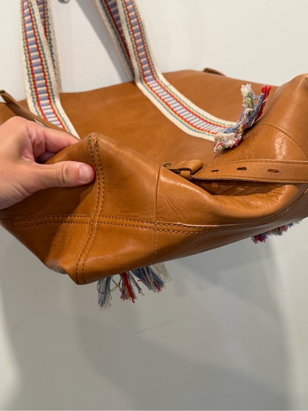 The Medium Transport Tote: Woven
Handle Edition | Madewell boho fringe leather - Picture 7 of 14